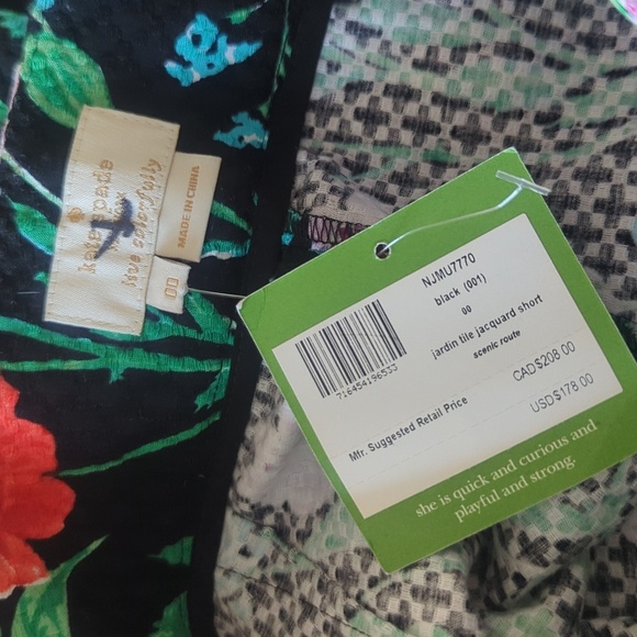 Kate Spade Jardin Tile Jacquard Shorts - Picture 7 of 8